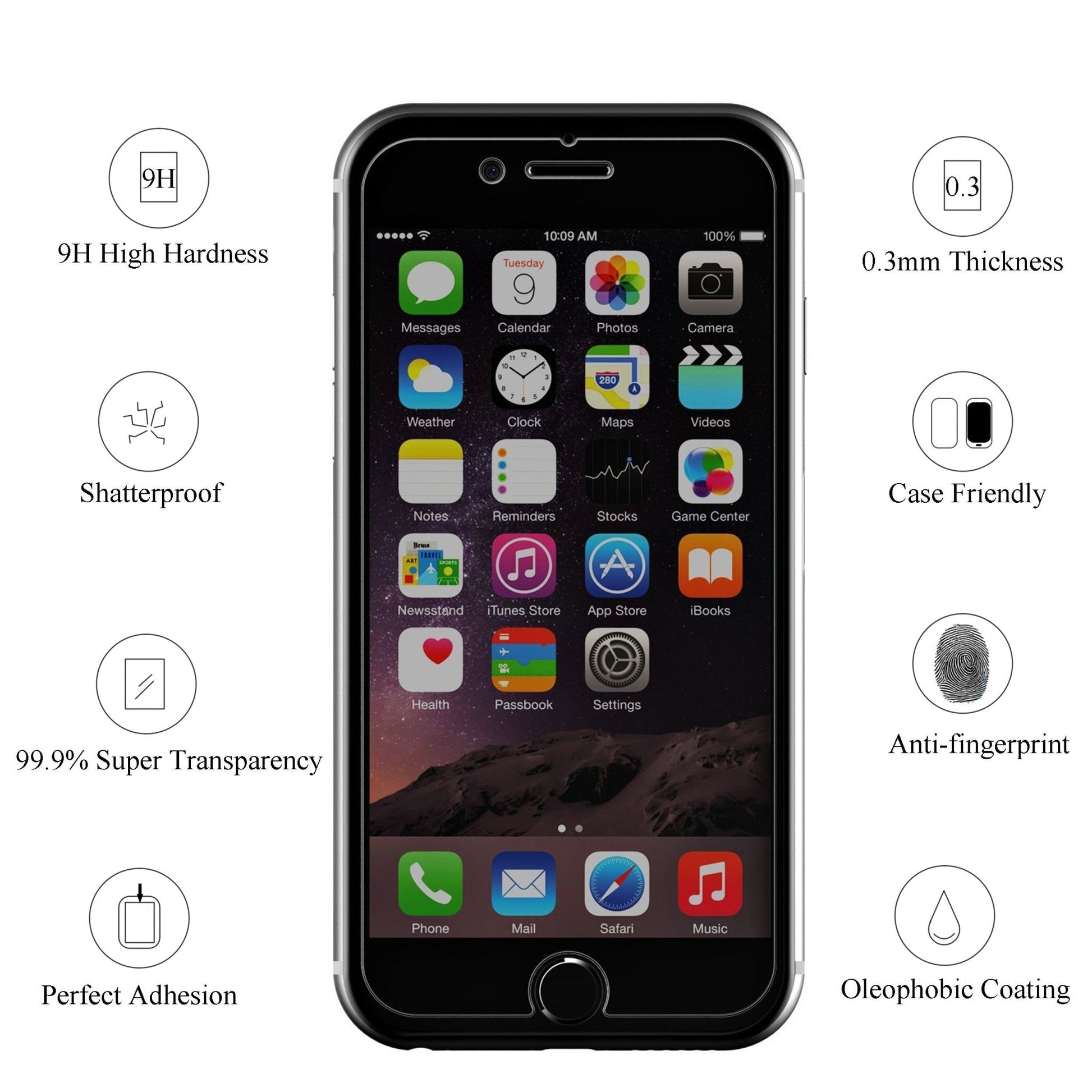 Ailun Privacy Screen Protector for iPhone 16e / iPhone 14 / iPhone 13 / iPhone 13 Pro [6.1 Inch] 2 Pack Anti Spy Private Tempered Glass Anti - Scratch Case Friendly [Not for iPhone 16 6.1 Inch] - 7DAY'S