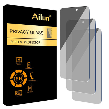 Ailun Privacy Screen Protector for iPhone 16e / iPhone 14 / iPhone 13 / iPhone 13 Pro [6.1 Inch] 2 Pack Anti Spy Private Tempered Glass Anti - Scratch Case Friendly [Not for iPhone 16 6.1 Inch] - 7DAY'S