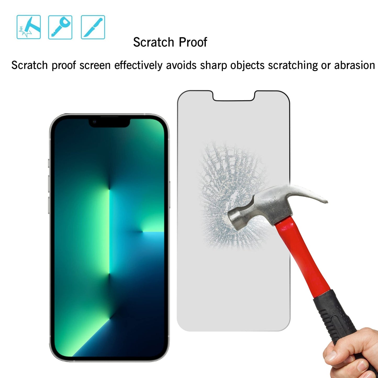 Ailun Privacy Screen Protector for iPhone 16e / iPhone 14 / iPhone 13 / iPhone 13 Pro [6.1 Inch] 2 Pack Anti Spy Private Tempered Glass Anti - Scratch Case Friendly [Not for iPhone 16 6.1 Inch] - 7DAY'S
