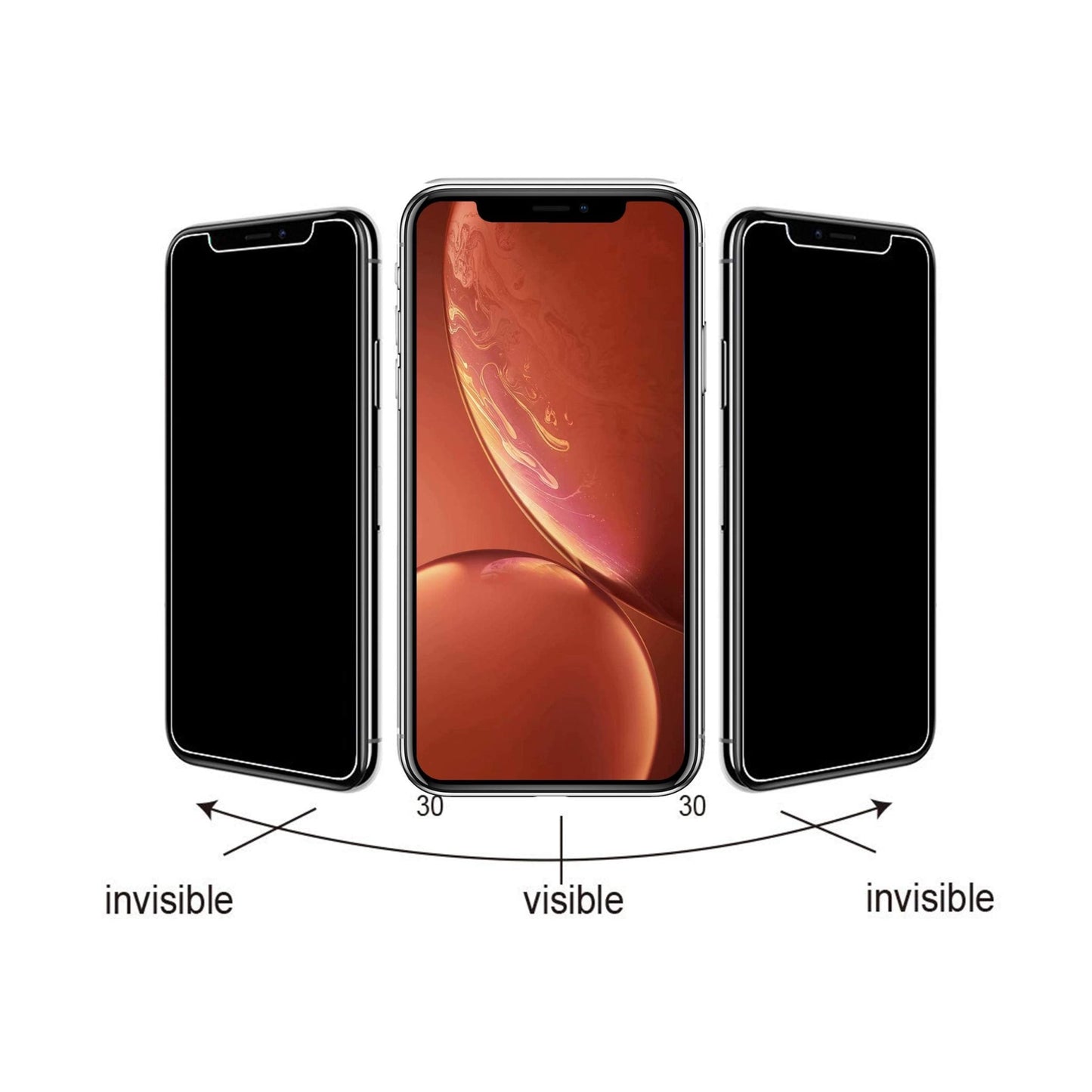 Ailun Privacy Screen Protector for iPhone 16e / iPhone 14 / iPhone 13 / iPhone 13 Pro [6.1 Inch] 2 Pack Anti Spy Private Tempered Glass Anti - Scratch Case Friendly [Not for iPhone 16 6.1 Inch] - 7DAY'S
