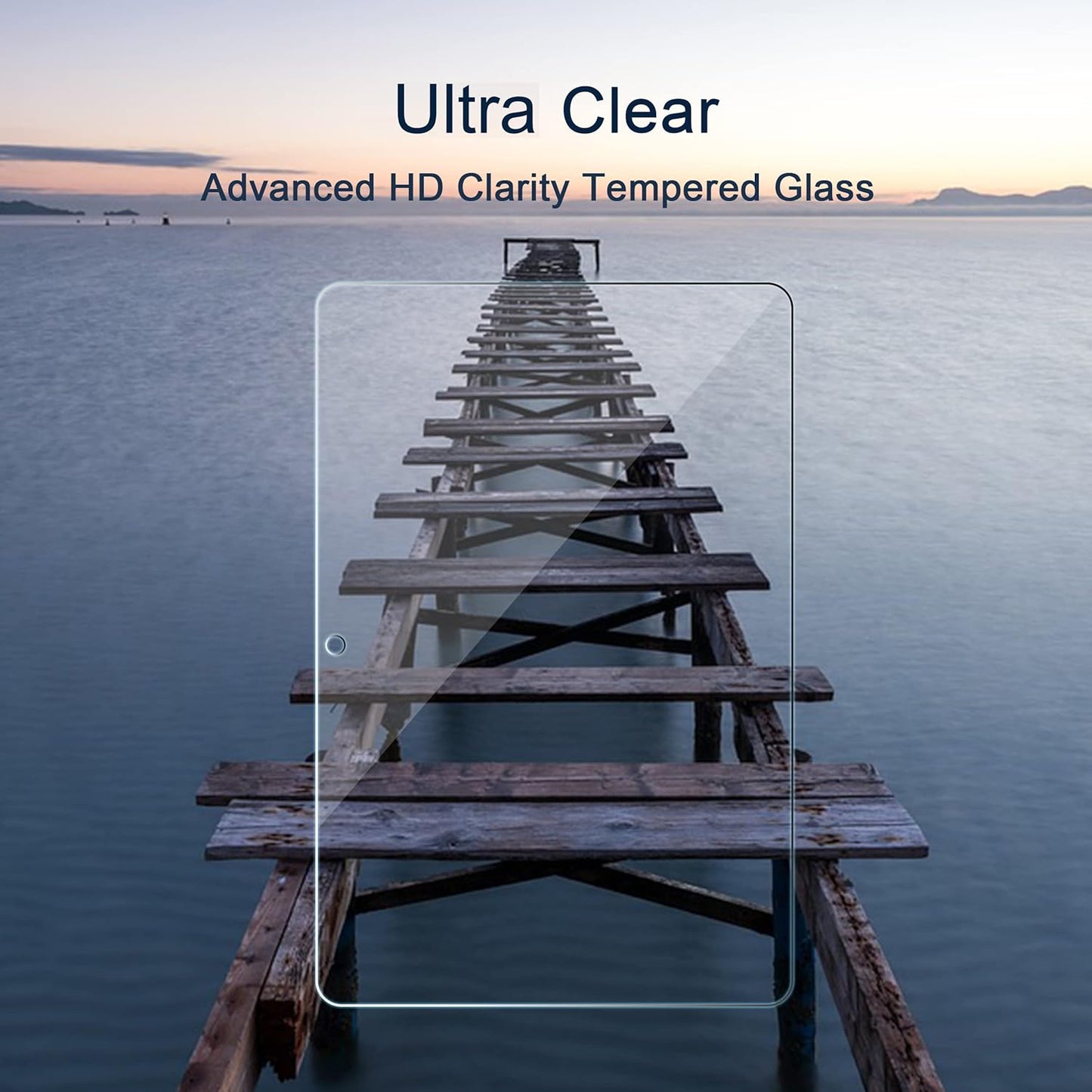 Ailun Screen Protector for Amazon Kindle Fire HD 8/8 Plus/Kids [8 inch] 2022&2020 Released - 0.33mm Tempered Glass, Ultra Clear, Anti - Scratch, Case Friendly - 7DAY'S