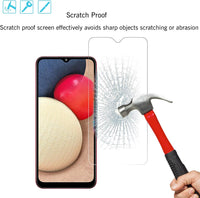 Ailun Screen Protector for Galaxy A03S/A02/A02S [3 Pack] Tempered Glass 0.33mm Ultra Clear Anti - Scratch Case Friendly - 7DAY'S