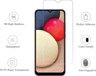 Ailun Screen Protector for Galaxy A03S/A02/A02S [3 Pack] Tempered Glass 0.33mm Ultra Clear Anti - Scratch Case Friendly - 7DAY'S