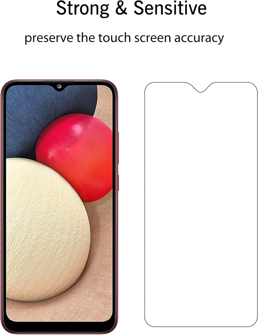Ailun Screen Protector for Galaxy A03S/A02/A02S [3 Pack] Tempered Glass 0.33mm Ultra Clear Anti - Scratch Case Friendly - 7DAY'S