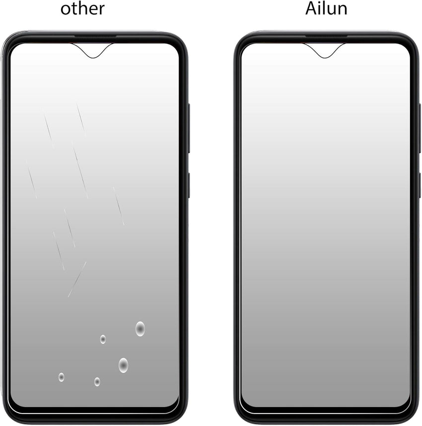 Ailun Screen Protector for Galaxy A03S/A02/A02S [3 Pack] Tempered Glass 0.33mm Ultra Clear Anti - Scratch Case Friendly - 7DAY'S