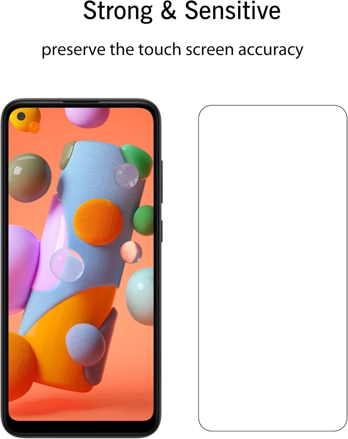 Ailun Screen Protector for Galaxy A21 3 Pack Tempered Glass Ultra Clear Anti - Scratch Case Friendly - 7DAY'S
