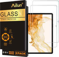 Ailun Screen Protector For Galaxy Tab S8 / Galaxy Tab S7, 11 inch 2Pack Tempered Glass 9H Hardness 2.5D Edge Ultra Clear Anti Scratch Case Friendly - 7DAY'S