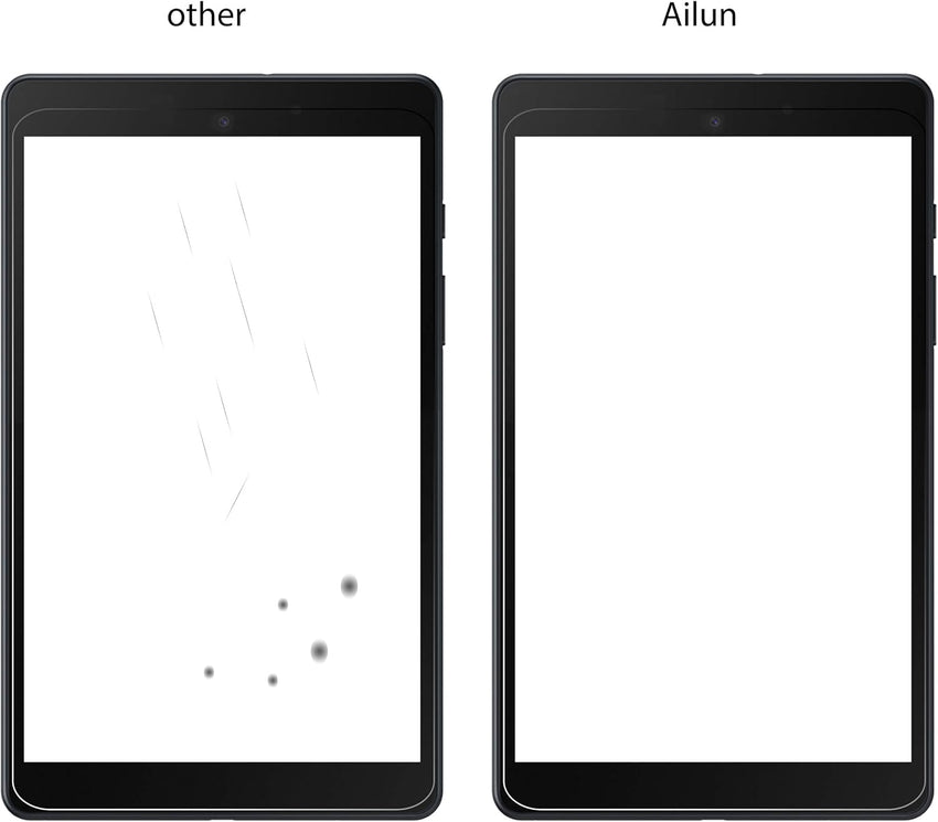 Ailun Screen Protector for Galaxy Tab S8 Plus/S7 FE/S7+, 12.4 inch 2Pack Tempered Glass 9H Hardness 2.5D Edge Ultra Clear Anti Scratch Case Friendly - 7DAY'S
