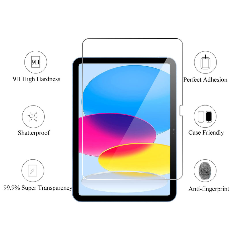 Ailun Screen Protector for iPad 11th A16 2025 [11 Inch] / 10th Generation 2022 [10.9 Inch], Tempered Glass [Face ID & Apple Pencil Compatible] Ultra Sensitive Case Friendly [2 Pack] - 7DAY'S