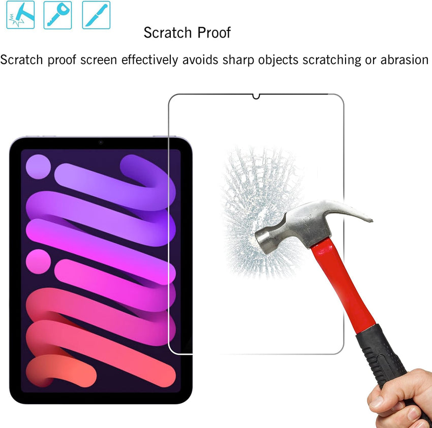 Ailun Screen Protector for iPad Mini [8.3 Inch] [Mini 7 A17 Pro 7th Gen 2024 & Mini 6th Gen 2021 Release] Tempered Glass 2.5D Edge,iPad Mini 7 & 6,Case Friendly [3 Pack] - 7DAY'S