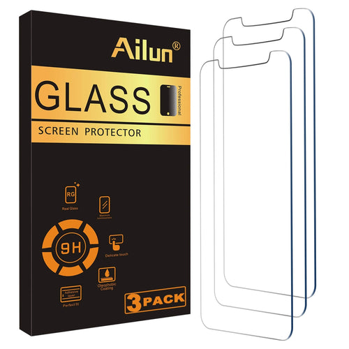 Ailun Screen Protector for iPhone 16e / iPhone 14 / iPhone 13 / iPhone 13 Pro [6.1 Inch] Display 3 Pack Tempered Glass, Case Friendly [Not for iPhone 16 6.1 Inch] - 7DAY'S