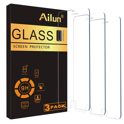 Ailun Screen Protector for iPhone 16e / iPhone 14 / iPhone 13 / iPhone 13 Pro [6.1 Inch] Display 3 Pack Tempered Glass, Case Friendly [Not for iPhone 16 6.1 Inch] - 7DAY'S