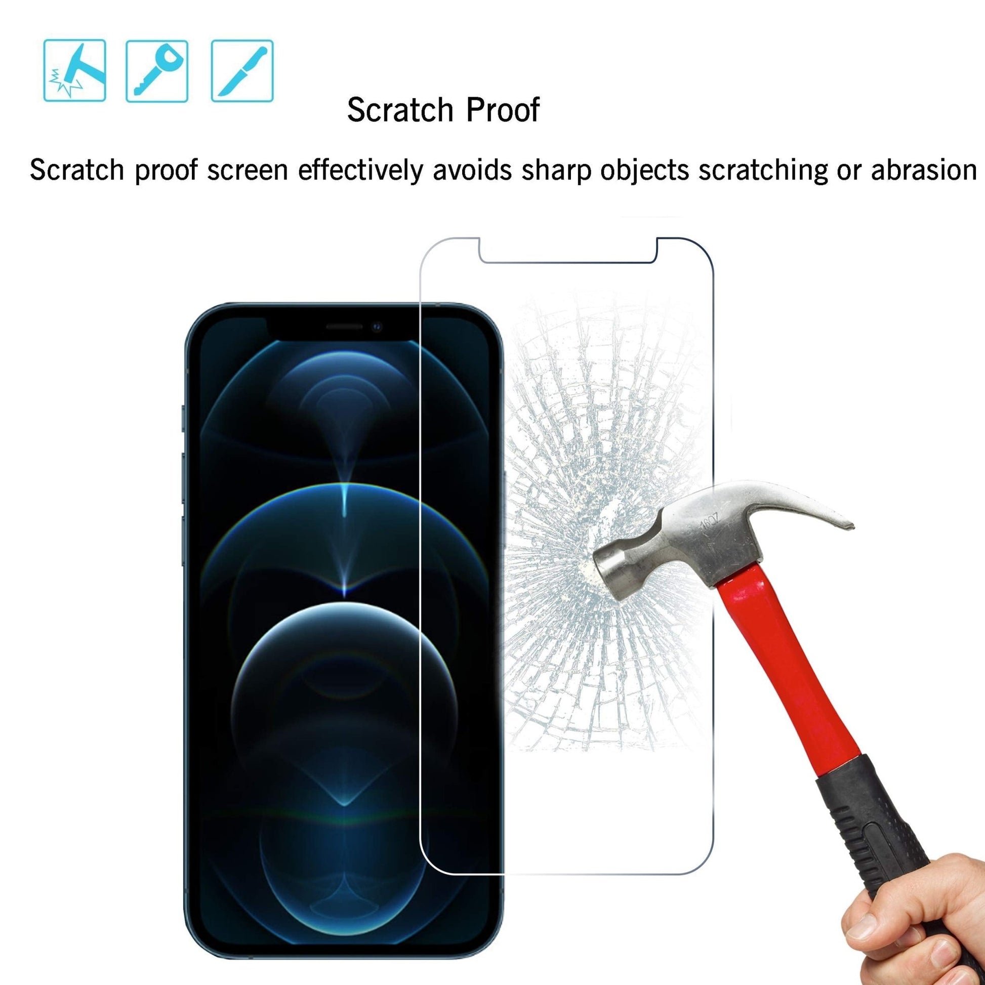 Ailun Screen Protector for iPhone 16e / iPhone 14 / iPhone 13 / iPhone 13 Pro [6.1 Inch] Display 3 Pack Tempered Glass, Case Friendly [Not for iPhone 16 6.1 Inch] - 7DAY'S