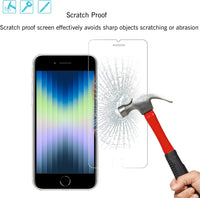 Ailun Screen Protector for iPhone SE 2020/2022 2Pack 0.33mm 4.7 Inch Tempered Glass Case Friendly iPhone SE 2nd/3rd Generation - 7DAY'S