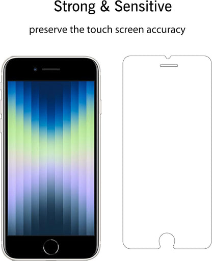 Ailun Screen Protector for iPhone SE 2020/2022 2Pack 0.33mm 4.7 Inch Tempered Glass Case Friendly iPhone SE 2nd/3rd Generation - 7DAY'S