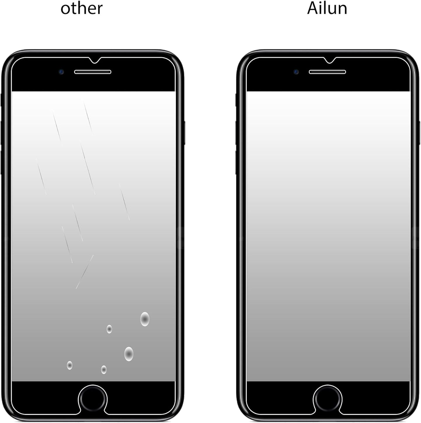 Ailun Screen Protector for iPhone SE 2022 3rd Generation, [3Pack] Case Friendly Tempered Glass - 7DAY'S