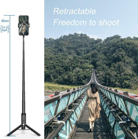 Ailun Selfie Stick Tripod,Extendable Aluminum,3 in 1,Bluetooth Wireless Remote and 360 Rotation Stand for iPhone 16/15/14/13/12/11/11 Pro/XS Max/XS/XR/X/8/7 and More Smartphones - 7DAY'S