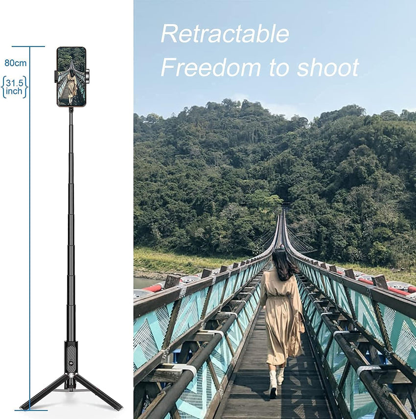 Ailun Selfie Stick Tripod,Extendable Aluminum,3 in 1,Bluetooth Wireless Remote and 360 Rotation Stand for iPhone 16/15/14/13/12/11/11 Pro/XS Max/XS/XR/X/8/7 and More Smartphones - 7DAY'S