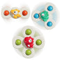 ALASOU 3PCS Suction Cup Spinner Toys for 1 Year Old Boy Girl|Spinning Top Baby Toys 12 18 Months|1 2 Year Old Boy Birthday Gift|Baby Bath Toy for Kids Ages 1 - 3|Sensory Toy for Toddlers 1 - 3 - 7DAY'S