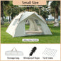 All - season tent, portable folding fully automatic camping tent, two - person/four - person camping tent, waterproof material, windproof, essential for camping and hiking - 7DAY'S