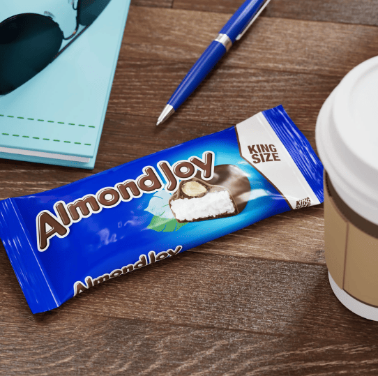 Almond Joy Coconut and Almond Chocolate King Size Candy, Bars 3.22 oz, 4 Pieces - 7DAY'S