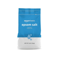Amazon Basics Epsom Salt Soak, Unscented, Magnesium Sulfate USP, Muscle and Feet Relaxation, Soothing, 3 Pound, Pack of 1 - 7DAY'S