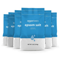 Amazon Basics Epsom Salt Soak, Unscented, Magnesium Sulfate USP, Muscle and Feet Relaxation, Soothing, 3 Pound, Pack of 1 - 7DAY'S
