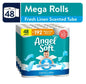 Angel Soft Toilet Paper with Fresh Linen Scented Tube, 48 Mega Rolls - 7DAY'S