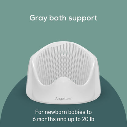 Angelcare Baby Bath Support (Gray) | Ideal for Babies Less Than 6 Months Old - 7DAY'S