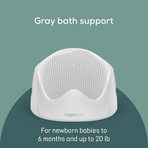 Angelcare Baby Bath Support (Gray) | Ideal for Babies Less Than 6 Months Old - 7DAY'S