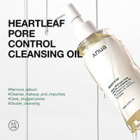 Anua Heartleaf Pore Control Cleansing Oil, Oil Cleanser for Face, Makeup Blackhead Remover, Korean Skin Care 6.76 fl oz(200ml) (original) - 7DAY'S