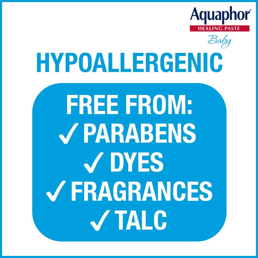 Aquaphor Baby Diaper Rash Paste - For Serious Diaper Rash and Flare - ups - 3.5 Oz. Tube - 7DAY'S