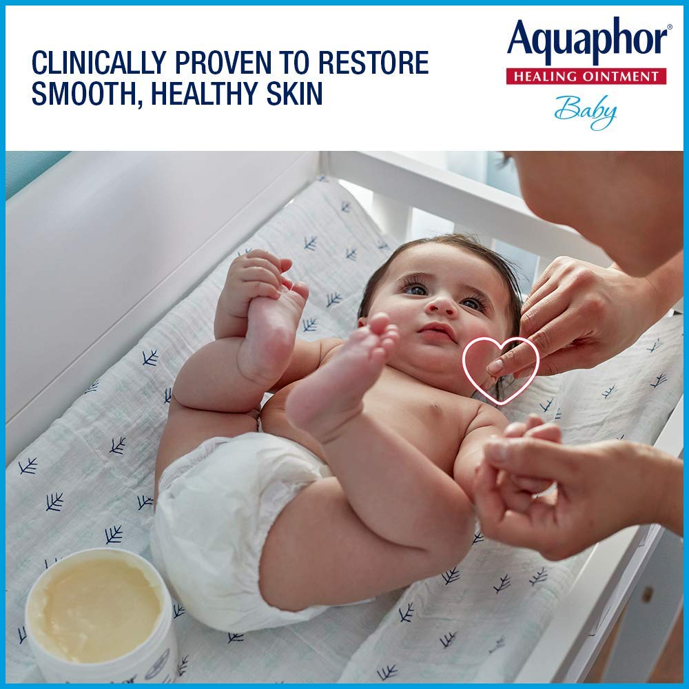 Aquaphor Baby Healing Ointment Advanced Therapy Skin Protectant, Dry Skin and Diaper Rash Ointment, 7 Oz Tube - 7DAY'S