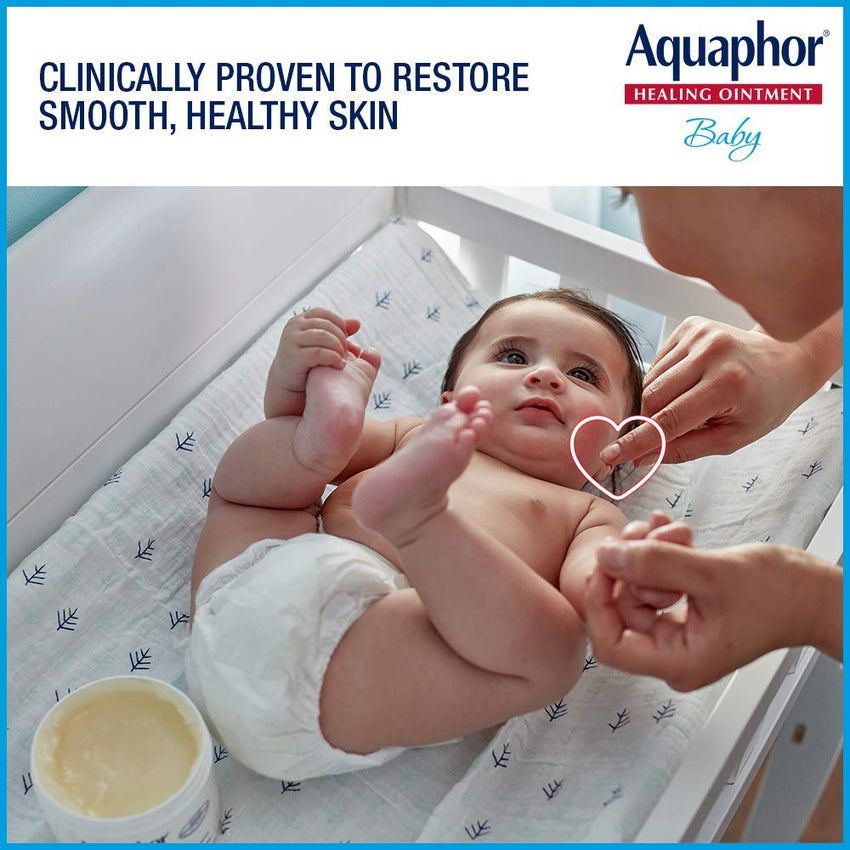 Aquaphor Baby Healing Ointment Advanced Therapy Skin Protectant, Dry Skin and Diaper Rash Ointment, 7 Oz Tube - 7DAY'S