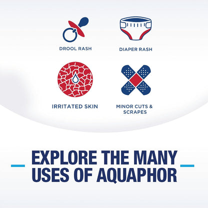 Aquaphor Baby Healing Ointment Advanced Therapy Skin Protectant, Dry Skin and Diaper Rash Ointment, 7 Oz Tube - 7DAY'S