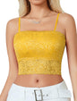 Avidlove Bralettes for Women Lace Spaghetti Strap Tank Top Tube Slim Basic Camisole - 7DAY'S