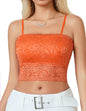 Avidlove Bralettes for Women Lace Spaghetti Strap Tank Top Tube Slim Basic Camisole - 7DAY'S