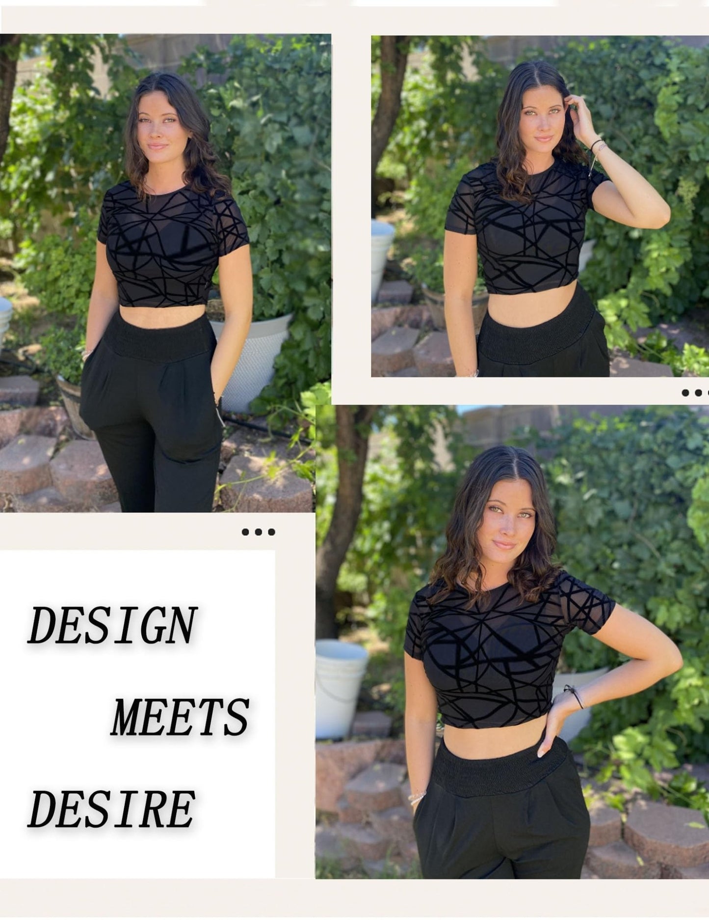 Avidlove Mesh Crop Top for Women Short Sleeve Bodycon Tees Y2k See Through Blouse O Neck Clubwear - 7DAY'S