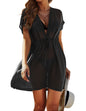 Avidlove Swimsuit Cover Ups for Women Beach Chiffon Swimwear Coverup Sheer Sexy V - Neck Beachwear - 7DAY'S