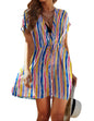Avidlove Swimsuit Cover Ups for Women Beach Chiffon Swimwear Coverup Sheer Sexy V - Neck Beachwear - 7DAY'S