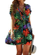 Avidlove Swimsuit Cover Ups for Women Beach Chiffon Swimwear Coverup Sheer Sexy V - Neck Beachwear - 7DAY'S