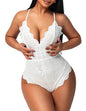 Avidlove Women One Piece Lingerie Deep V Teddy Sexy Lace Bodysuit Snap Crotch Babydoll - 7DAY'S