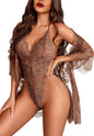 Avidlove Women Sexy Lingerie Set 2 Piece Lace Kimono Robe with Lace Teddy Lingerie Bodysuit - 7DAY'S