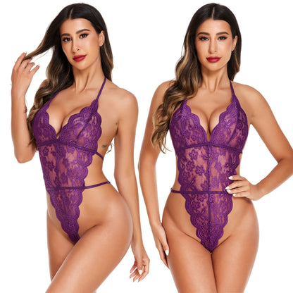 Avidlove Women Sexy Lingerie Set 2 Piece Lace Kimono Robe with Lace Teddy Lingerie Bodysuit - 7DAY'S