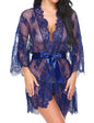 Avidlove Women's Lace Kimono Robe Babydoll Lingerie Mesh Nightgown S - 5XL - 7DAY'S