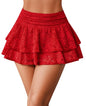 Avidlove Women's Pleated Mini Skirt Lace High Waisted Ruffles Lingerie Short Skirts - 7DAY'S