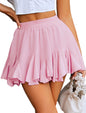 Avidlove Women's Pleated Skater Skirt Basic Casual High Waisted Ruffles Flared Mini Lingerie Skirts - 7DAY'S