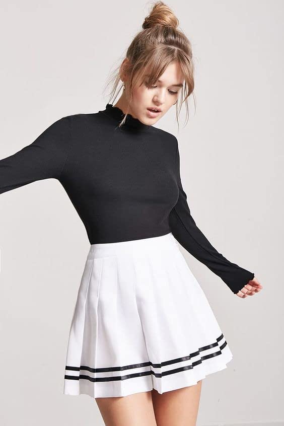 Avidlove Womens Pleated Skirt School Uniform Skirt Mini Skirt Pleated Cheer Skirt - 7DAY'S