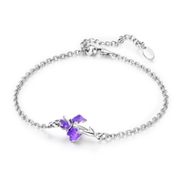 Silver Plated Stars Heart Shape Butterflies Clover Clasp Bracelet for Women Fit Original Charms Beads DIY Making Gift