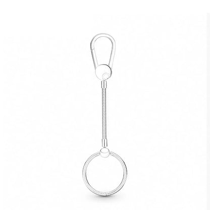 New 2023 Fashion Pink Pansy Flower Pendant Bead 925 Sterling Silver Plated Fit Necklace Keychain Charm DIY Jewelry Bracelet - 7DAY'S